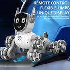 Perro robot de plástico con movimiento realista