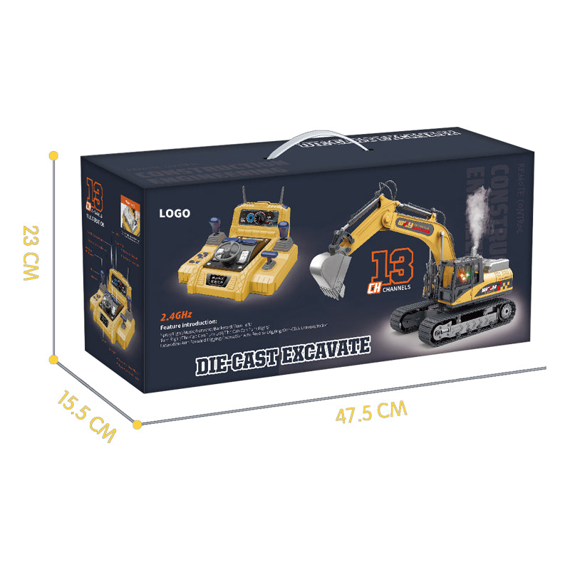 Excavadora de control remoto con tecnología 2.4 GHz