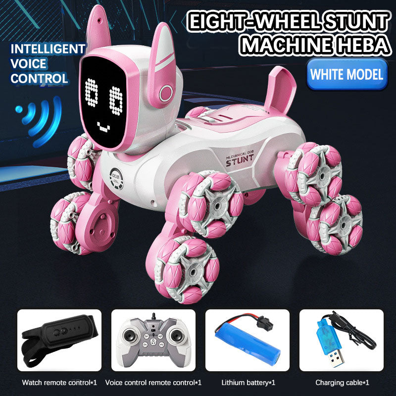 Perro robot de plástico con movimiento realista