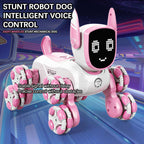 Perro robot de plástico con movimiento realista