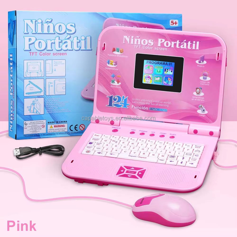 Computadora Portátil Educativa Bilingüe Inglés/Español para Niños