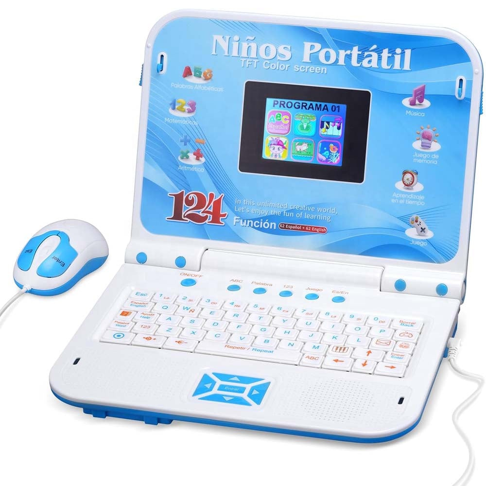 Computadora Portátil Educativa Bilingüe Inglés/Español para Niños